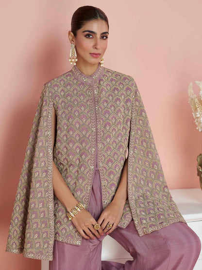 Mauve Royale Cape Set