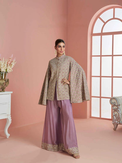 Mauve Royale Cape Set