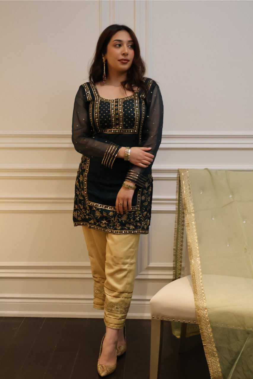 Emerald Zari Suit Set