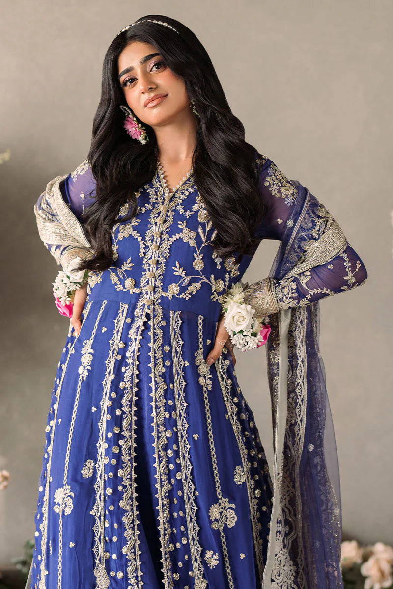 Royal Blue Lehnga Gown - Dorie