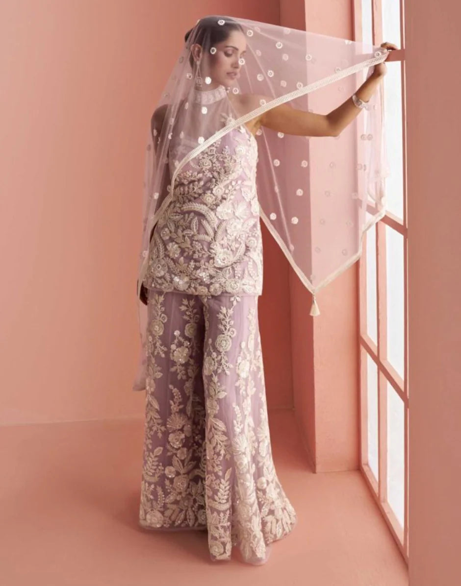 Mauve Vine Halter Set