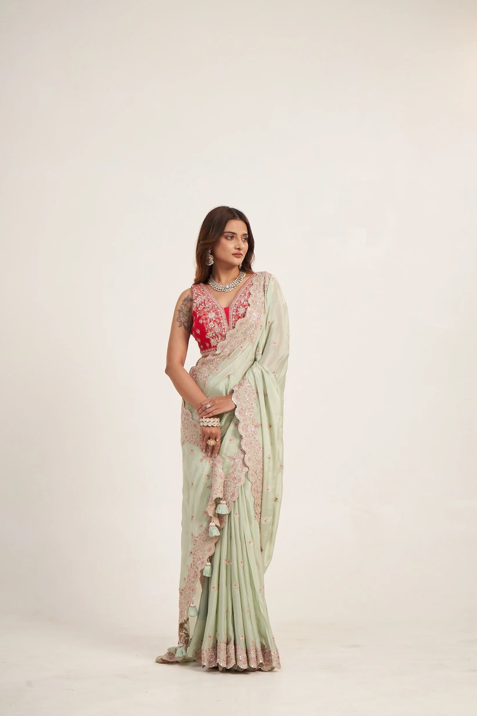Liyana Mint Saree