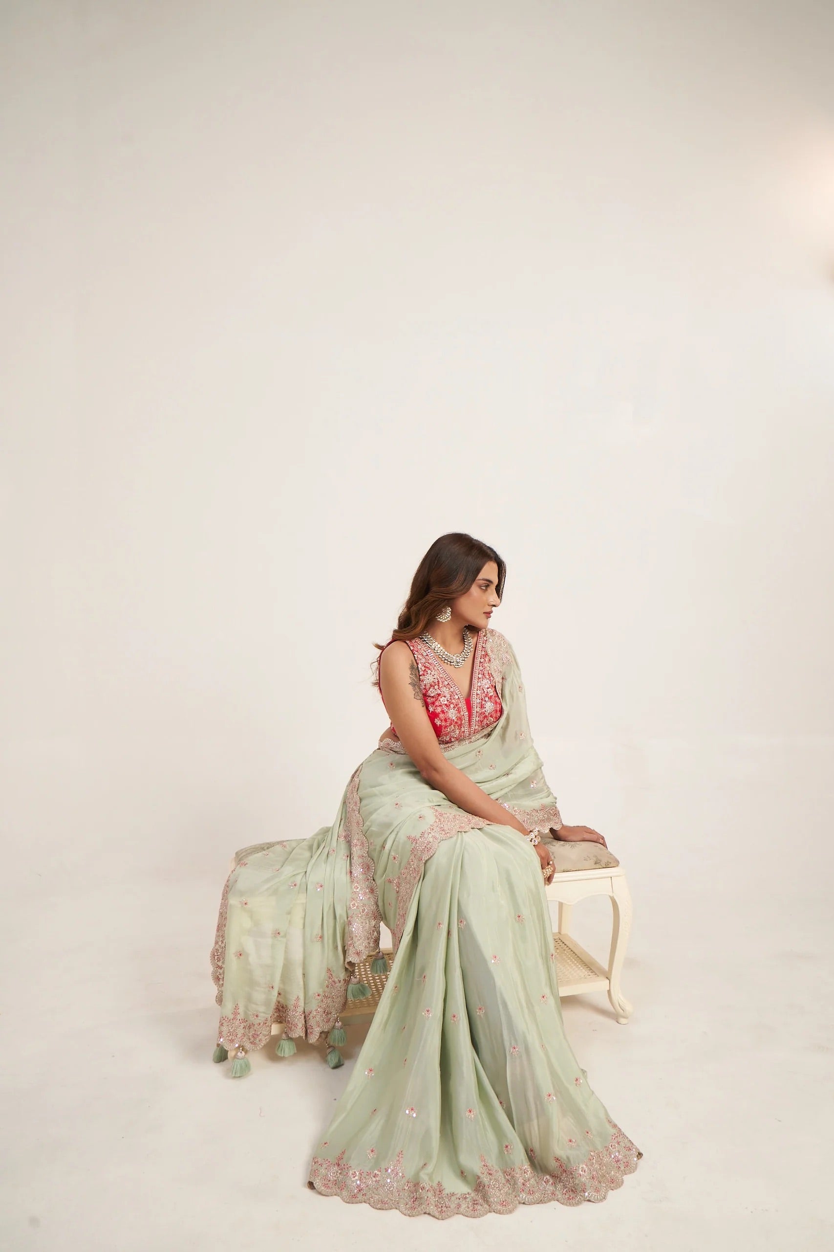 Liyana Mint Saree