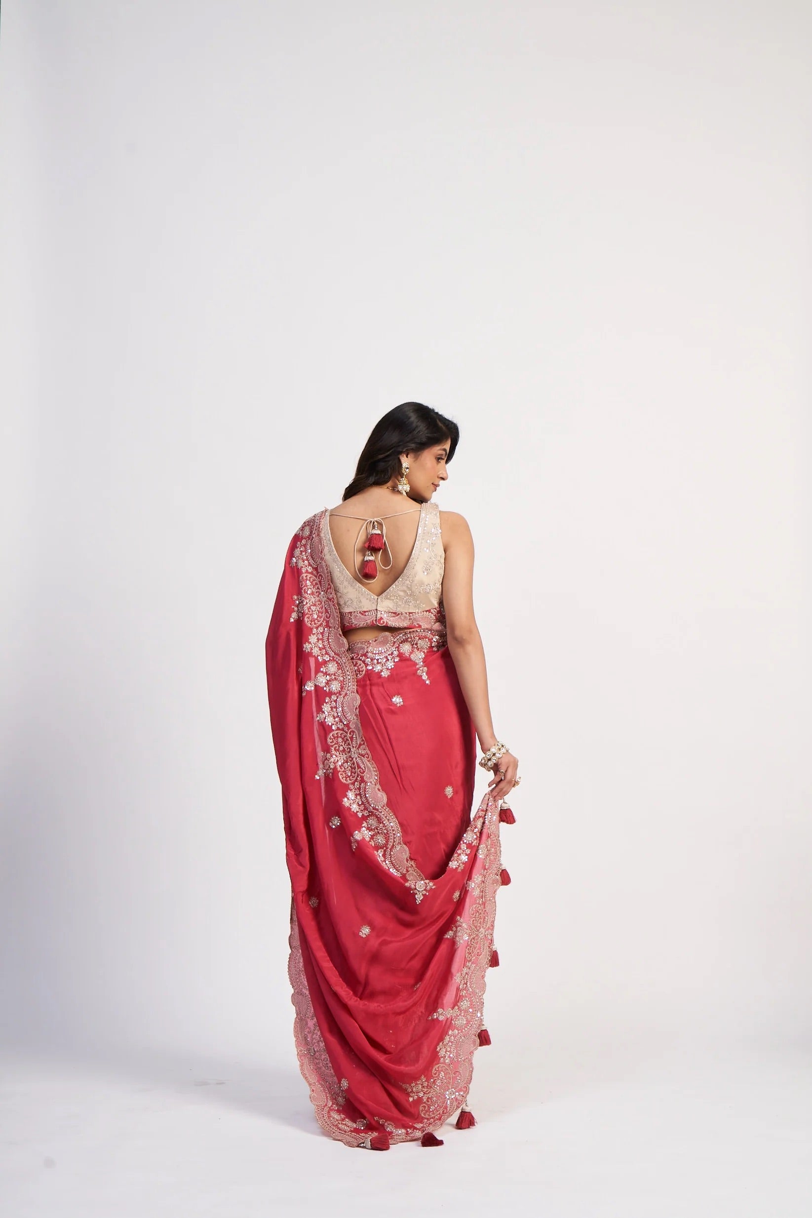 Aria Rouge Saree