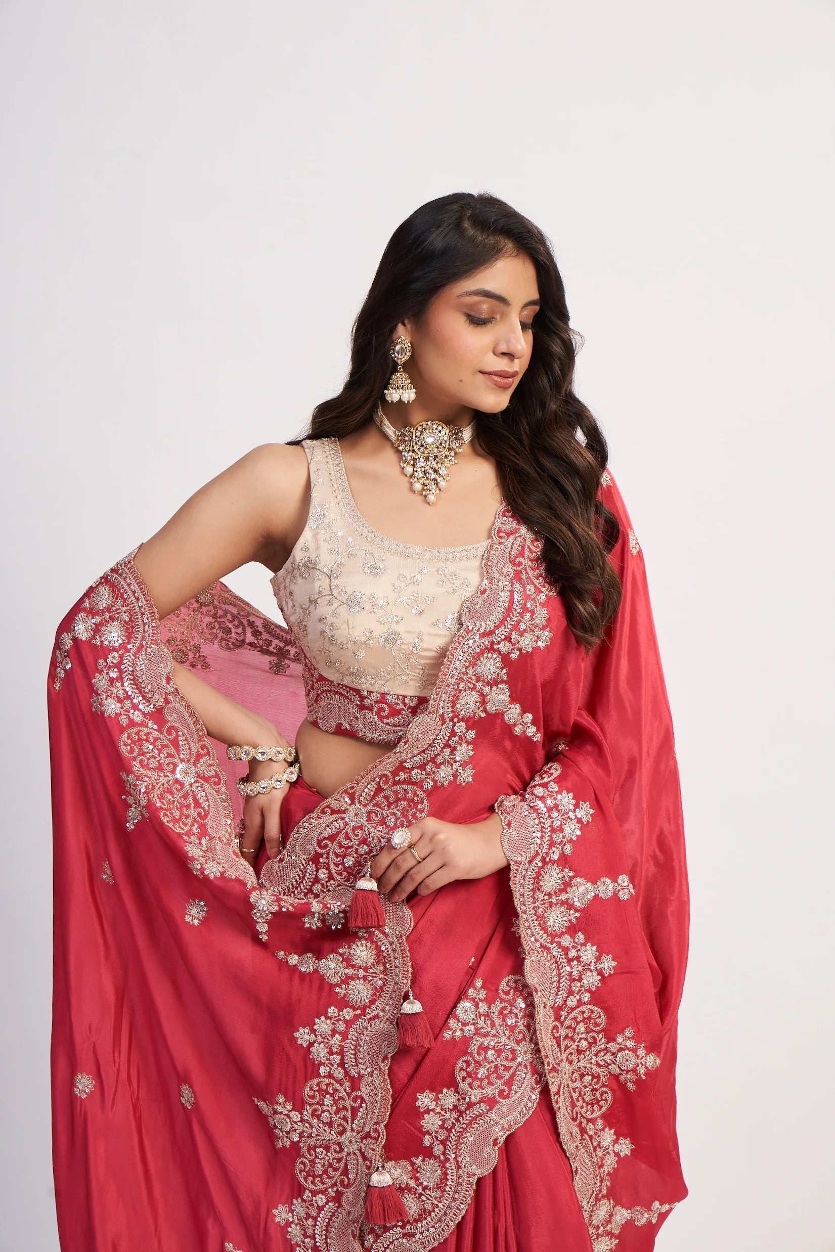 Aria Rouge Saree