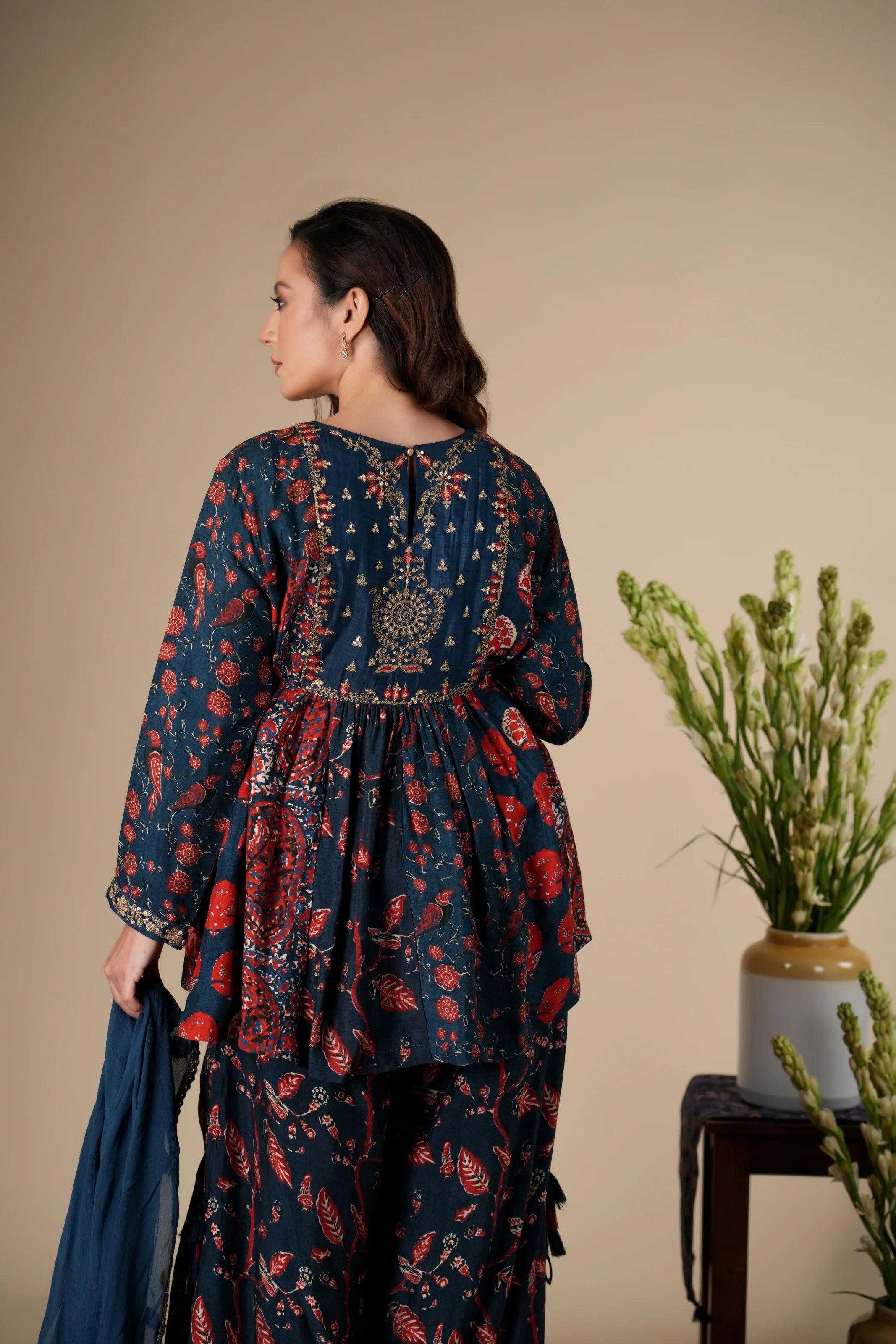 Midnight Aster Sharara Set