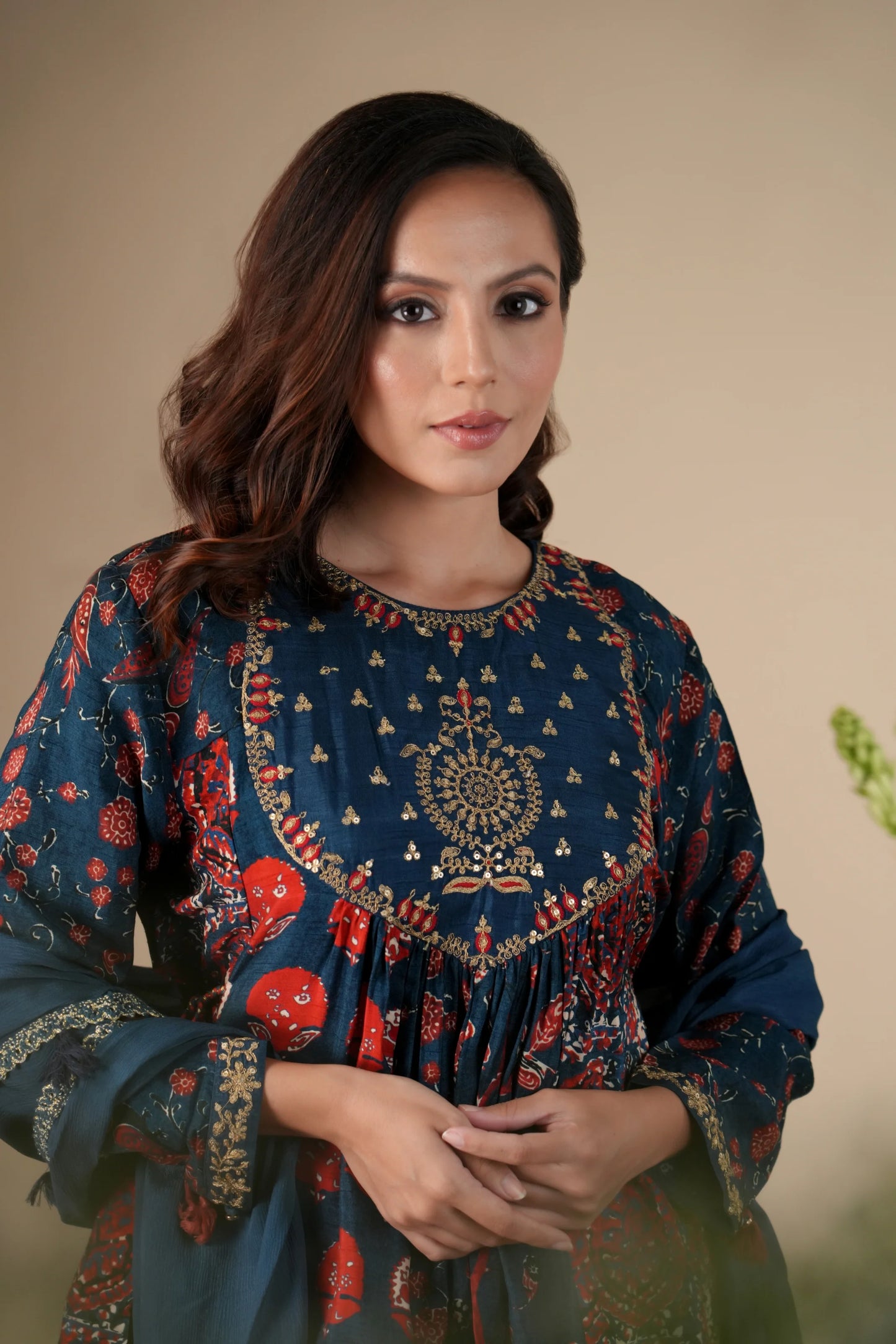 Midnight Aster Sharara Set