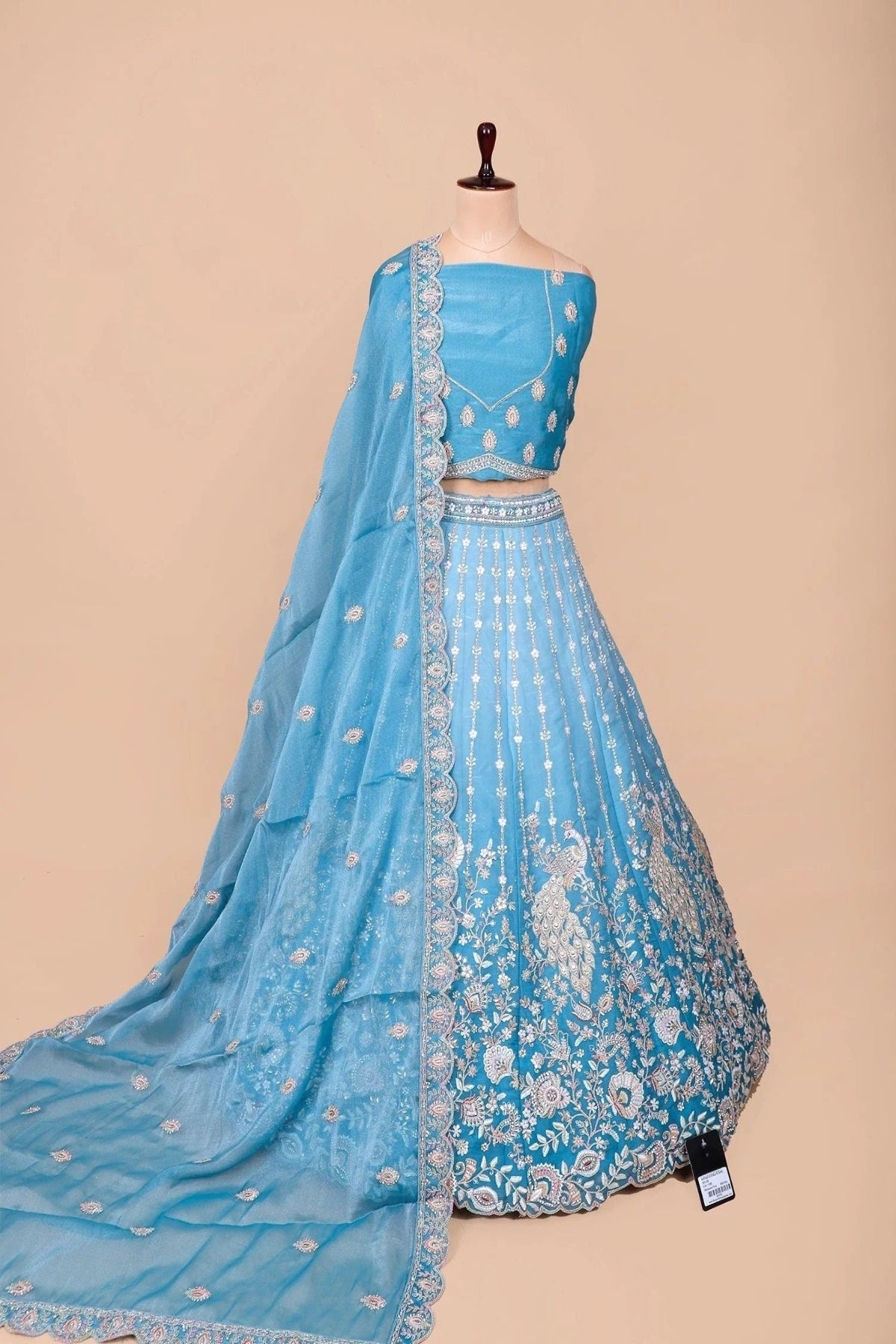 Peacock Motif Lehenga Set