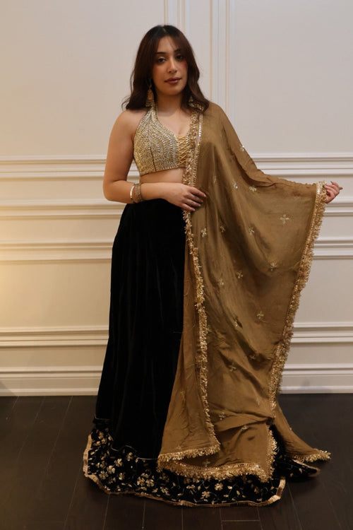 Noir Lumière Lehenga Set