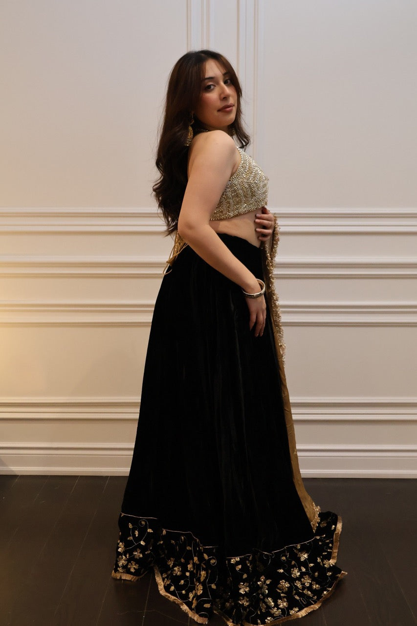 Noir Lumière Lehenga Set