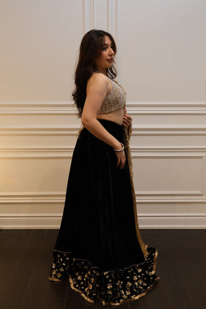 Noir Lumière Lehenga Set