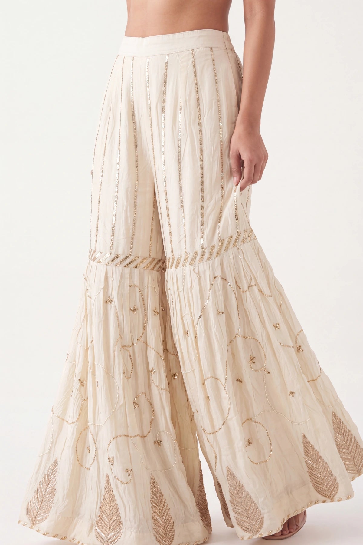 Albâtre Gharara Pants - Dorie Atelier