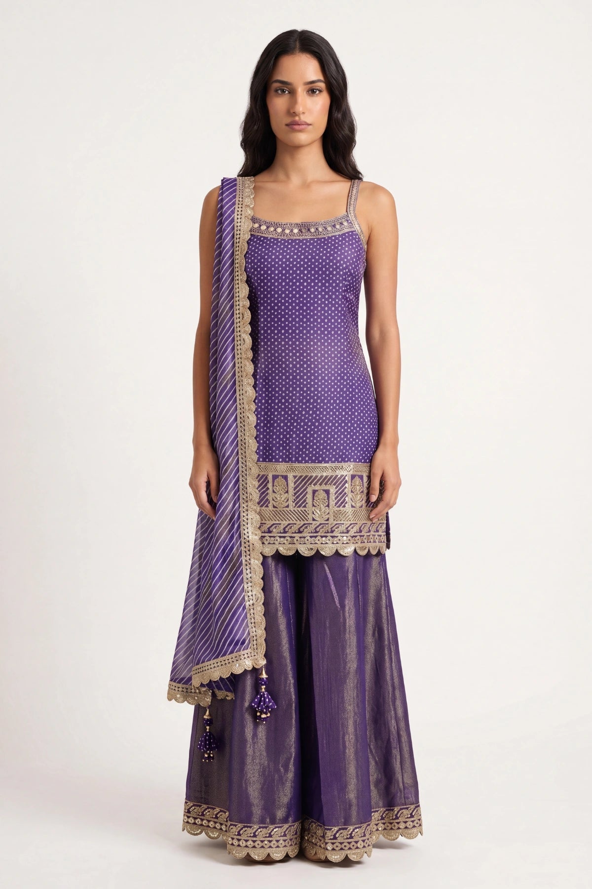 Améthyste Sharara Suit - Dorie Atelier