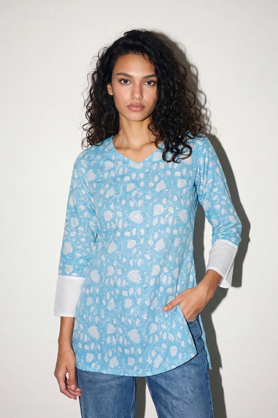 Azur Tunic Top