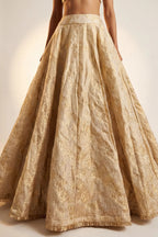 Banarasi Crush Tissue Lehenga Skirt - Dorie Atelier