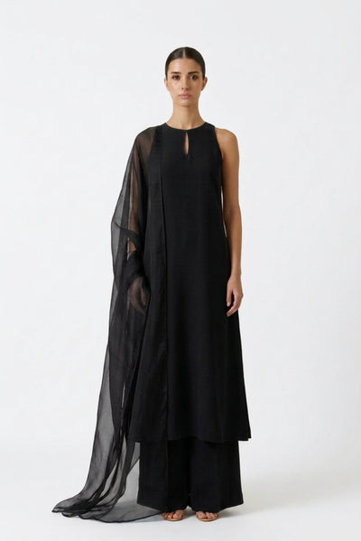 Black Kurta Palazzo Set