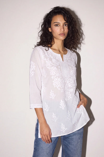 Blanc de Chine Tunic Top