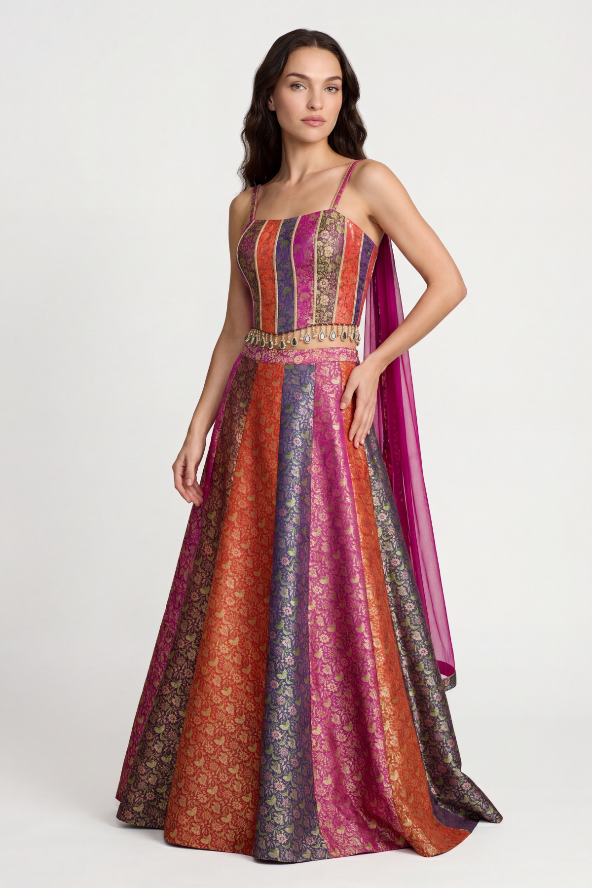 Mosaïque Lehenga Set