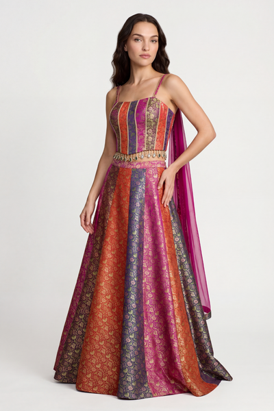 Mosaïque Lehenga Set