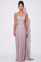 Bruyère Draped Corset Gown - Dorie Atelier