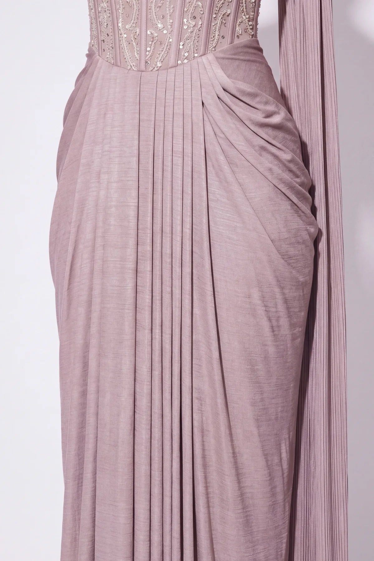 Bruyère Draped Corset Gown - Dorie Atelier