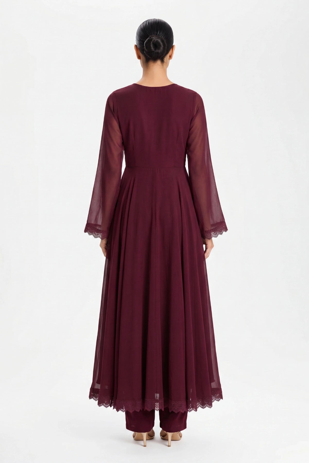 Merlot Anarkali Set