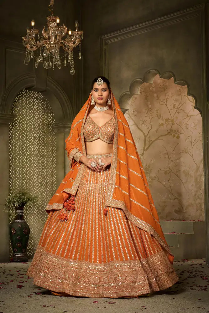 Orange Lehenga