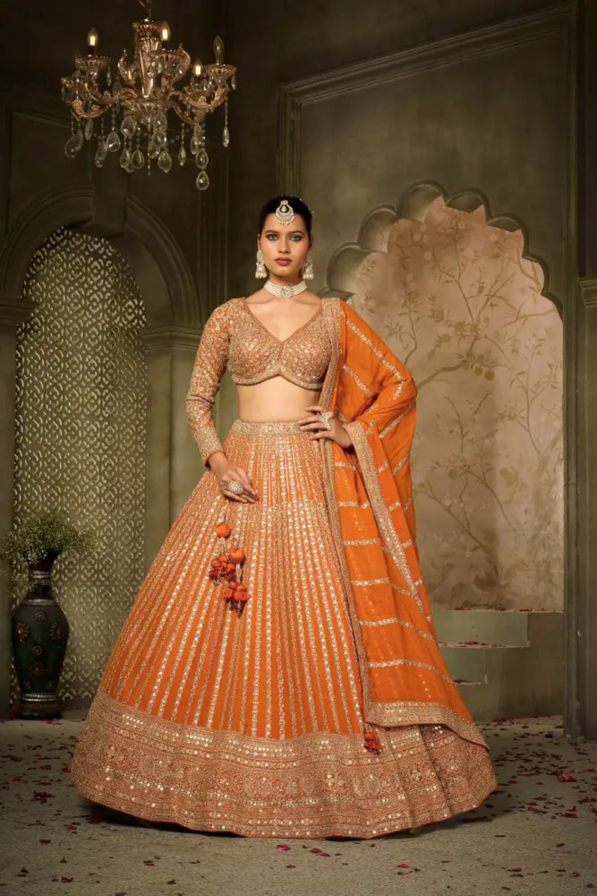 Orange Lehenga