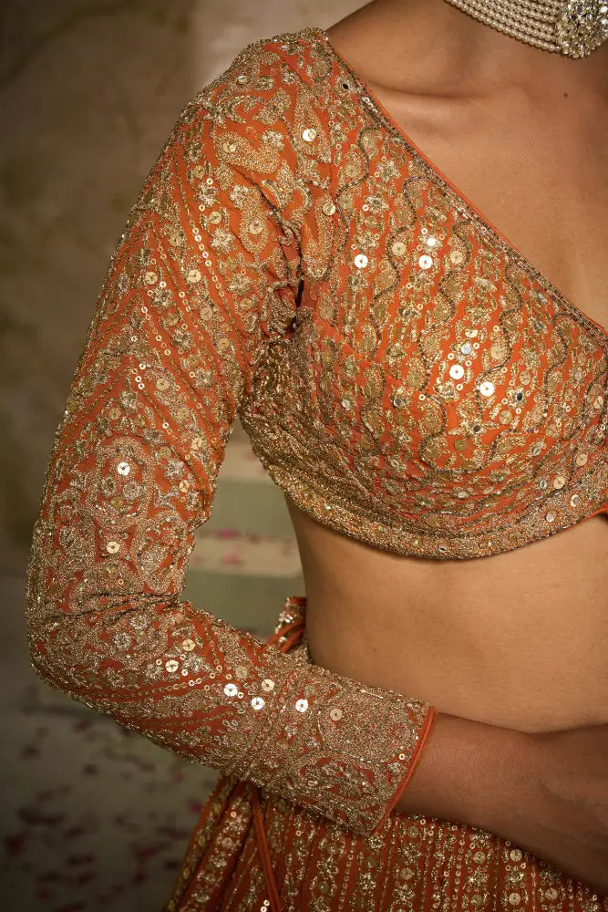 Orange Lehenga