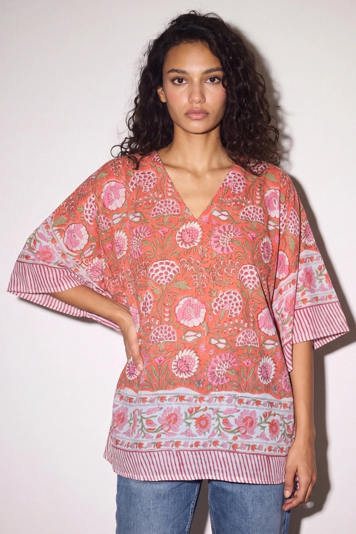 Corail Kaftan Top - Dorie Atelier
