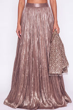 Cuivre Jacket Lehenga Set - Dorie Atelier
