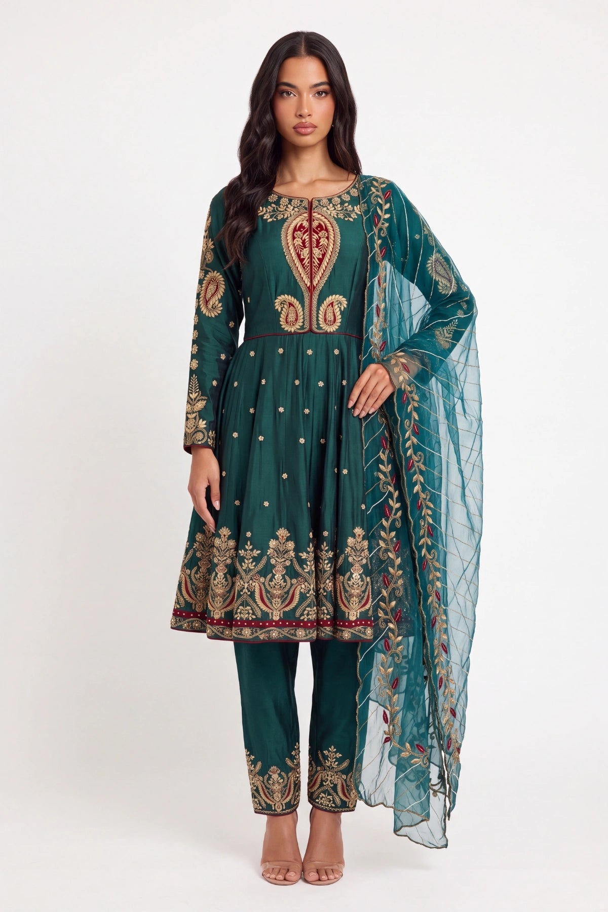 Cyprès Anarkali Suit - Dorie Atelier