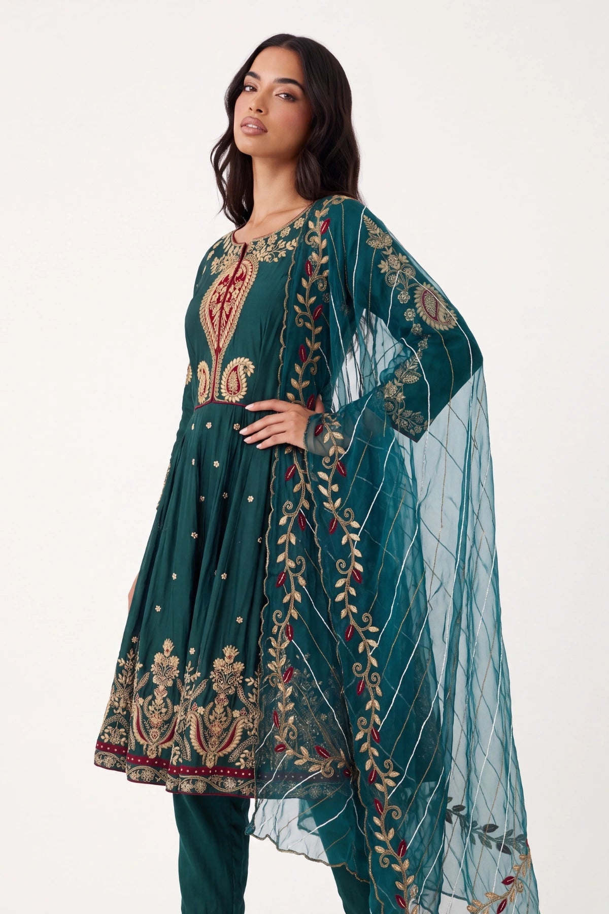 Cyprès Anarkali Suit - Dorie Atelier
