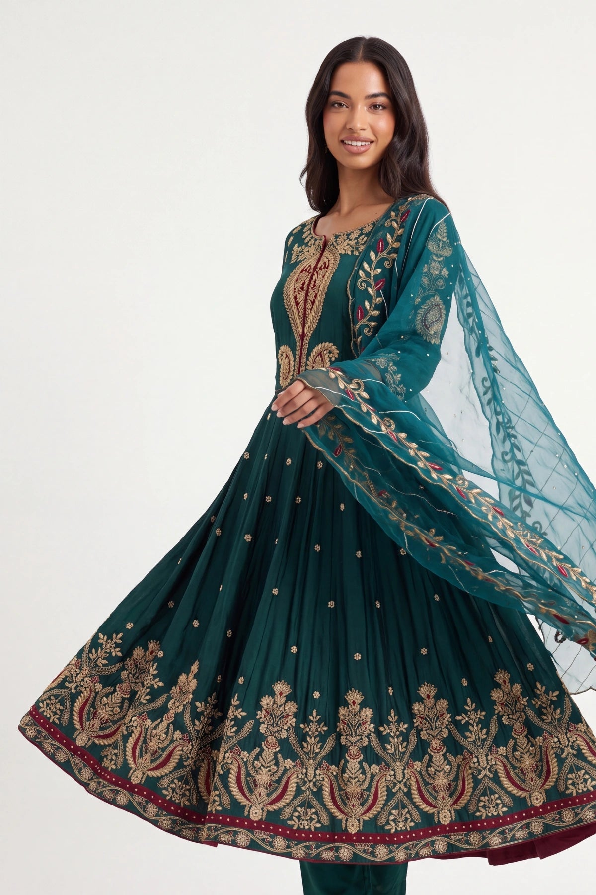 Cyprès Anarkali Suit - Dorie Atelier