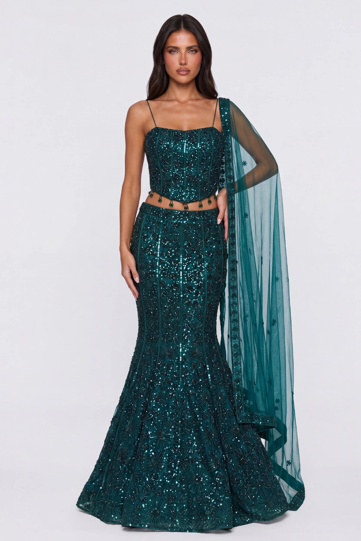 Émeraude Lehenga Set