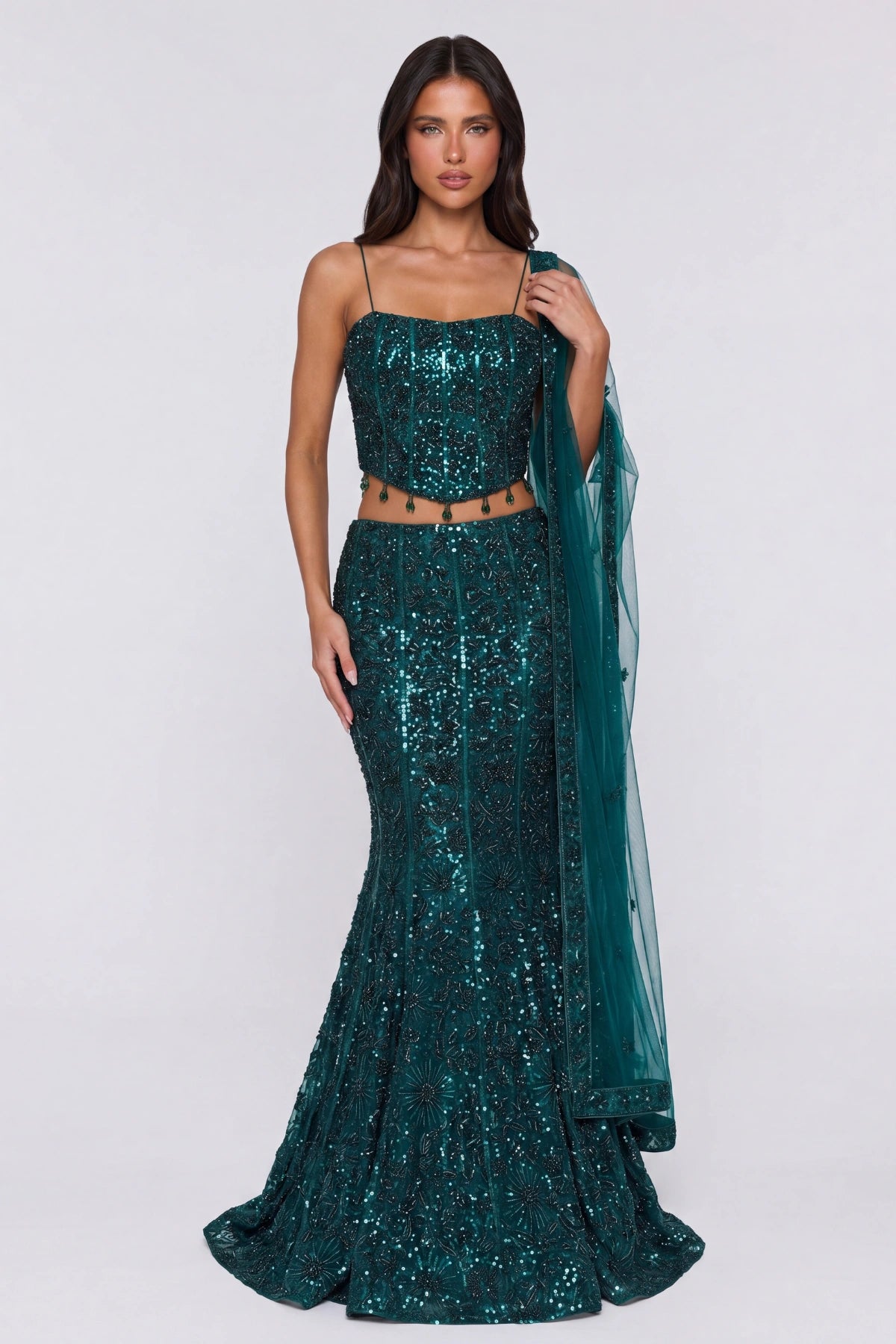 Émeraude Lehenga Set