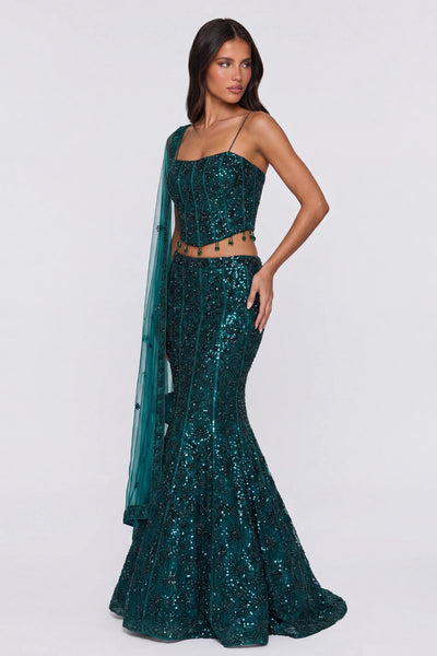 Émeraude Lehenga Set