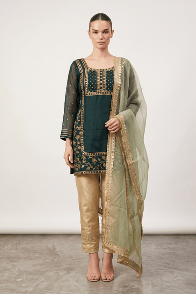 Emerald Zari Suit Set