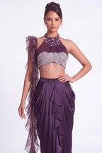 Figue Crystal Halter Co-ord Set - Dorie Atelier