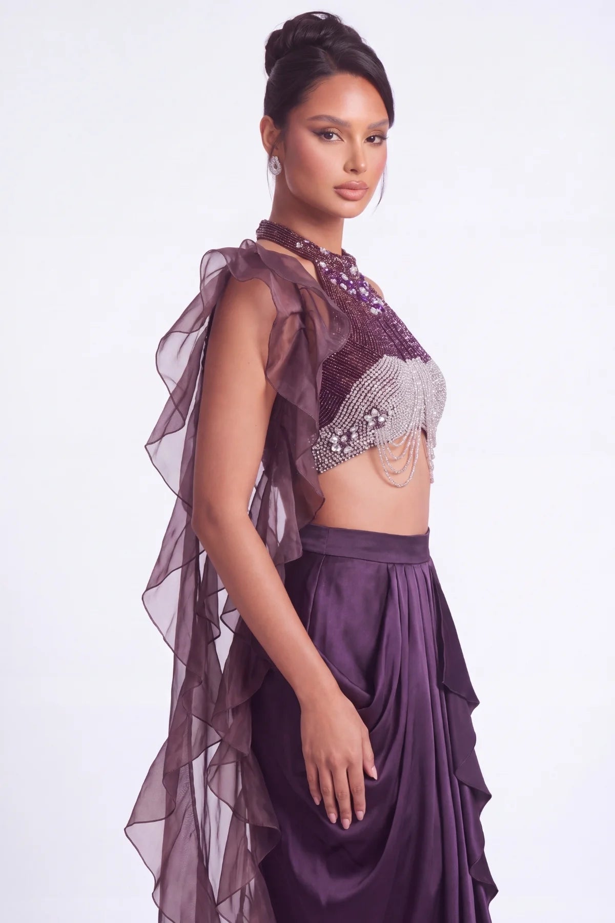 Figue Crystal Halter Co-ord Set - Dorie Atelier