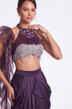 Figue Crystal Halter Co-ord Set - Dorie Atelier