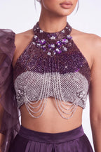 Figue Crystal Halter Co-ord Set - Dorie Atelier