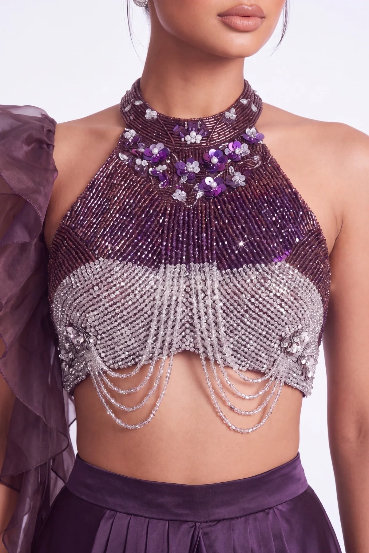 Figue Crystal Halter Co-ord Set - Dorie Atelier