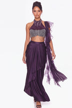 Figue Crystal Halter Co-ord Set - Dorie Atelier