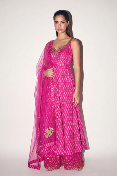Fuchsia Sharara Suit