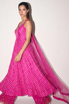 Fuchsia Sharara Suit - Dorie Atelier