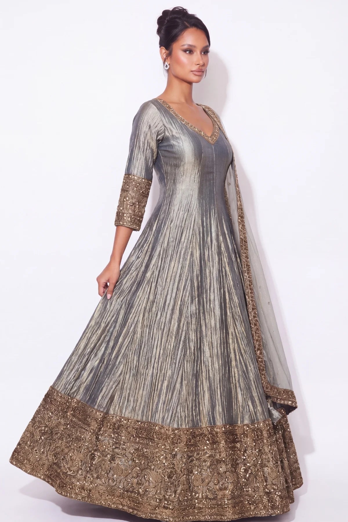 Fumée Anarkali Suit - Dorie Atelier