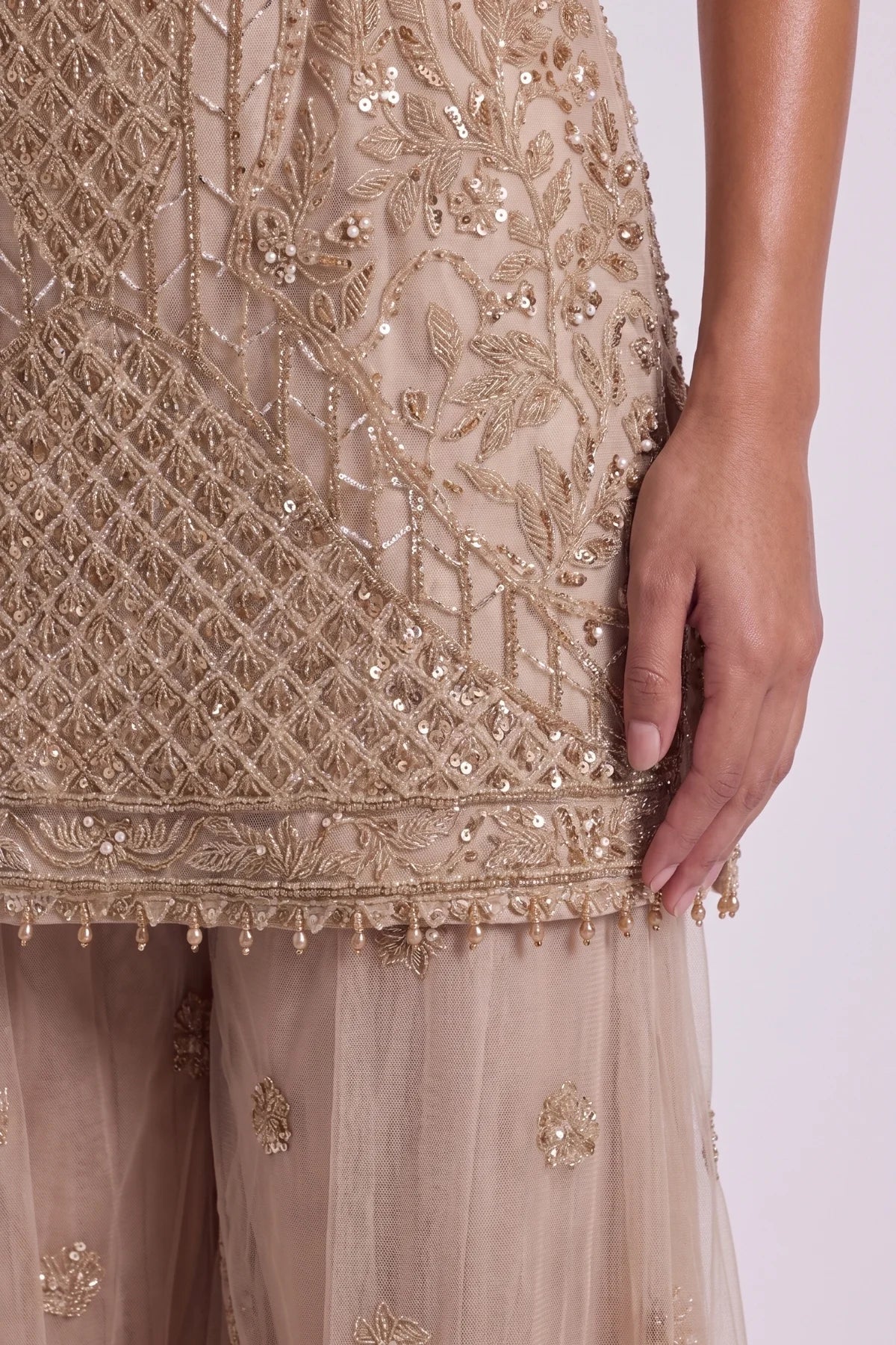 Gilt Sharara Suit - Dorie Atelier