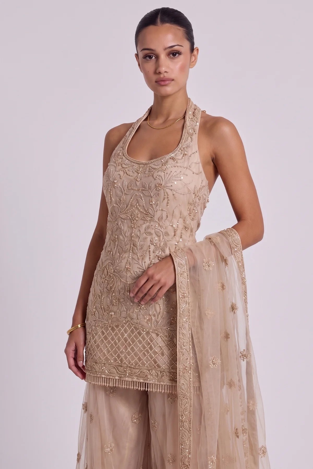 Gilt Sharara Suit - Dorie Atelier