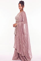 Glycine Palazzo Suit Set - Dorie Atelier